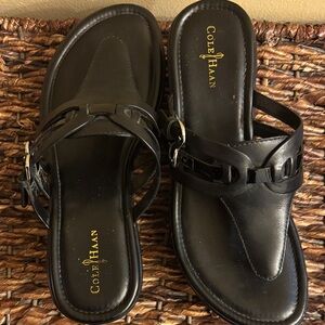 Cole Haan Women's Black Leather Sandals